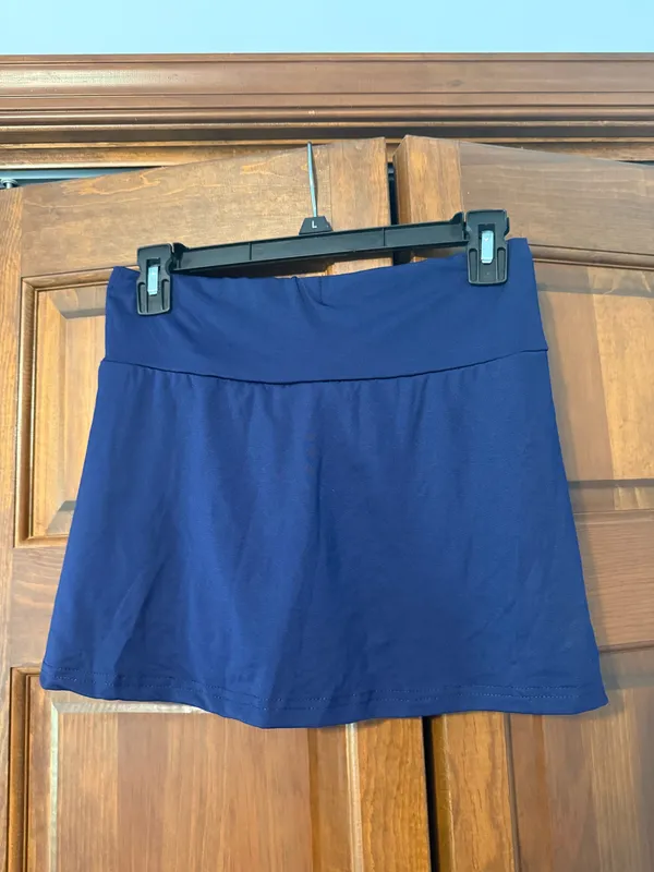Shein Bodycon Navy Blue Slit skirt - Image 2