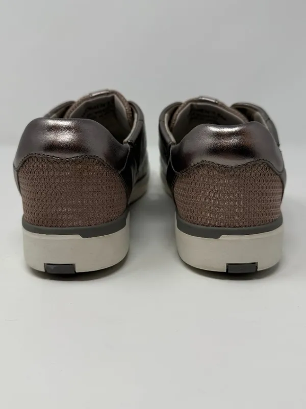 Kizik Miami Hands-Free Slip-On Sneaker Women's 8M Metallic Silver Leather Casual - Image 12