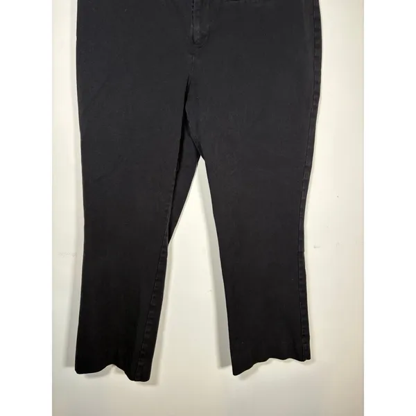 Maeve Anthropologie Pants Black Straight Leg Stretch Trousers Dark Academia 16 - Image 3