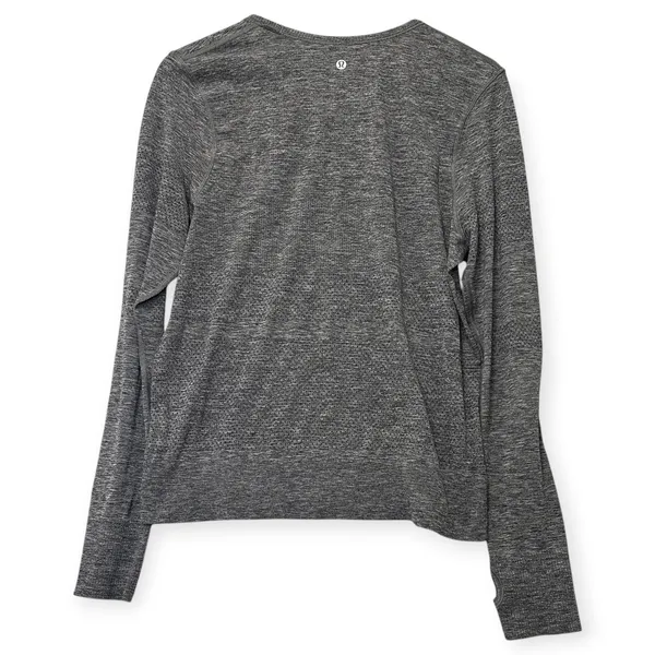 Lululemon Swiftly Tech Long Sleeve Gray Space Dye Athletic Gorpcore Womens 10 - Image 3