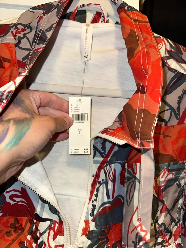 NWT Daily Practice by Anthropologie Floral Windbreaker Jacket - Image 8