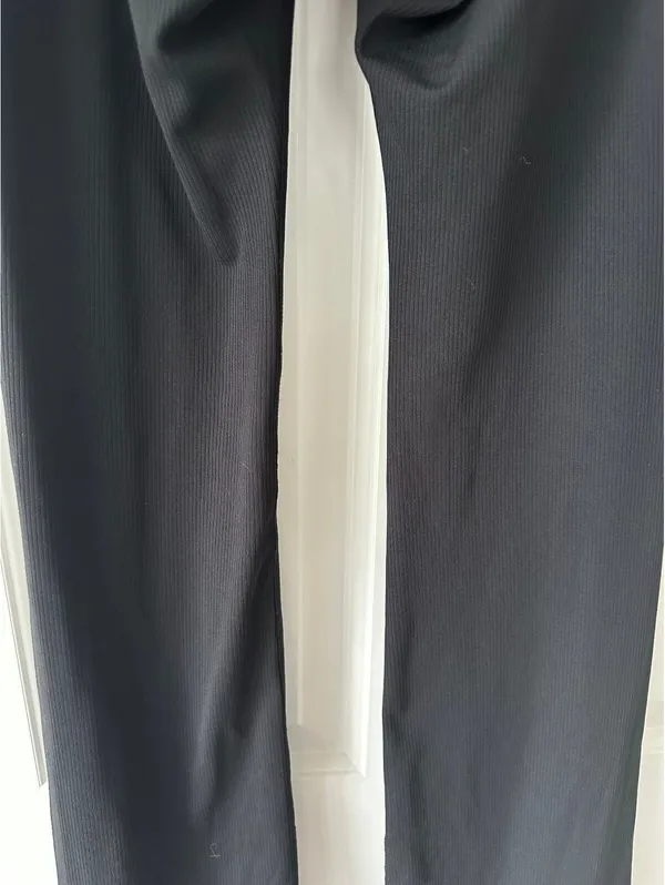 Uniqlo AIRism Soft Ribbed Flare Leggings Black XS - Image 5