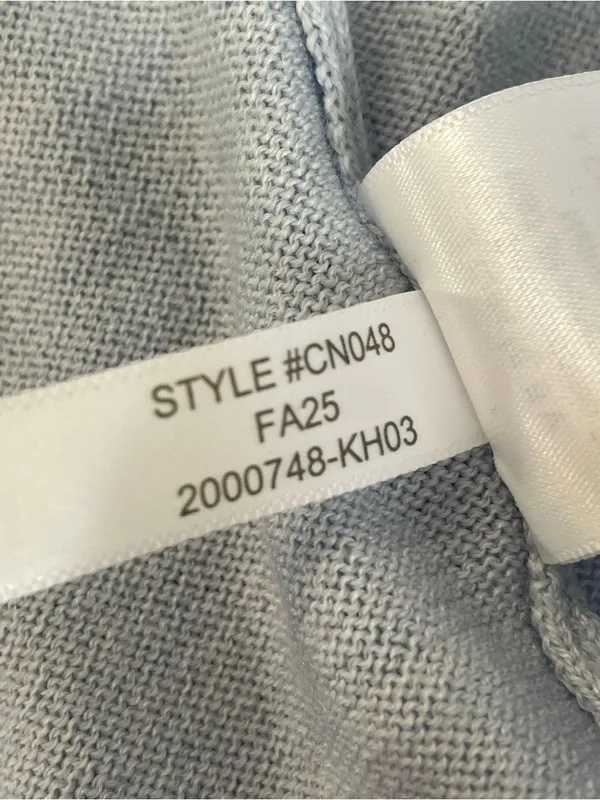 J. Crew Pale Blue Merino Wool Polo Sweater - Image 6