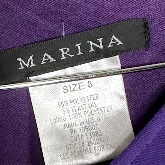 Marina Purple Dress size 8 - Image 6