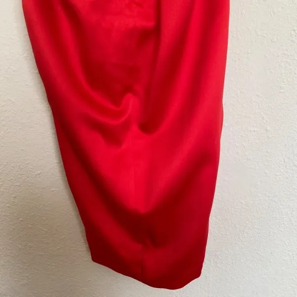 HOUSE OF‎ CB 'Loretta' Red Satin Off Shoulder Dress/Size XS NWOT - Image 11
