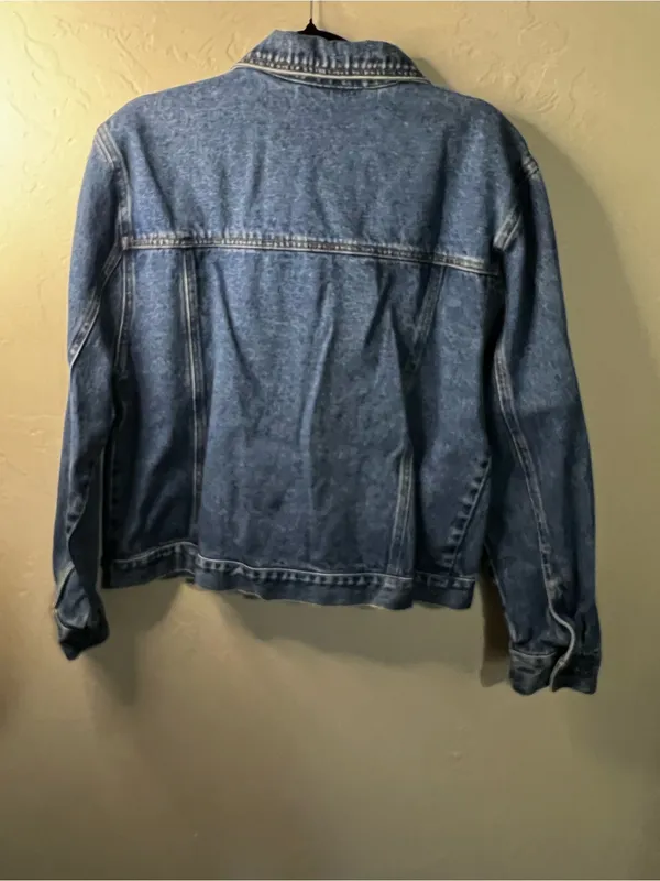 Bill Blass Vintage 90s Denim Trucker Jean Staple Retro Jacket - Image 6
