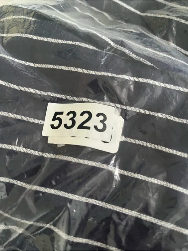 Old Navy Blue White Striped Wide Leg Jumpsuit Medium Coastal Nautical Beach - Image 8