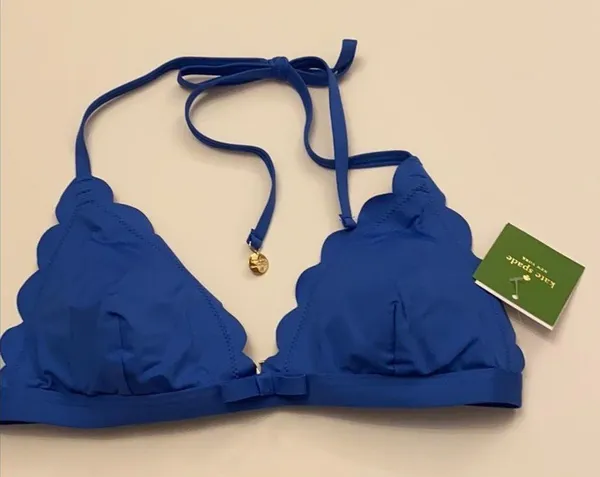 Kate Spade NWT  Scalloped Triangle Bikini Top - Image 4