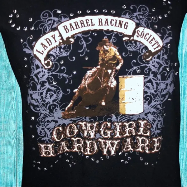 Cowgirl Hardware black T-shirt - Image 3