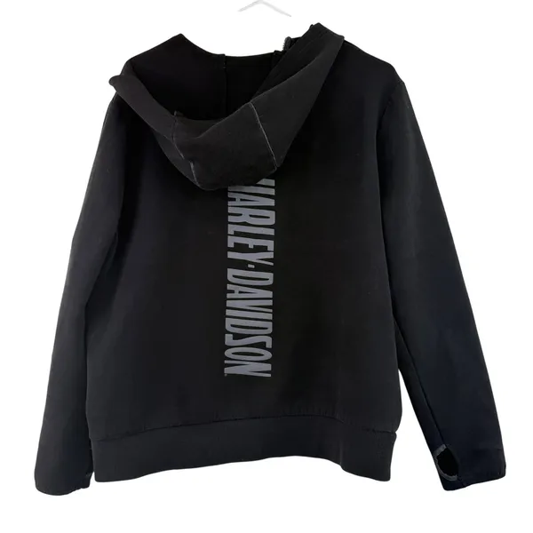 Harley Davidson Unisex H-D Logo Zip Up Hoodie Sweatshirt Size XL - Image 6