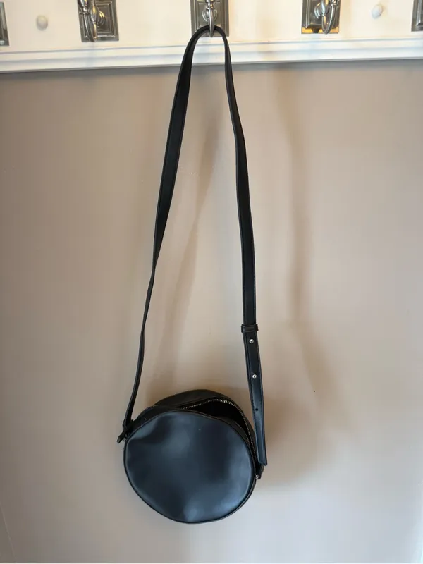 Ann Taylor Black Round Crossbody Bag - Image 3