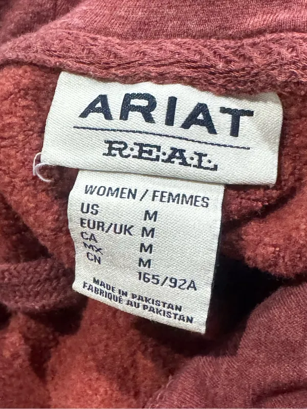 Ariat Real Red American Crewneck Sweatshirt Hoodie Women’s Medium - Image 2