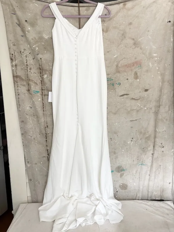 Lulus Arienne White Off-the-Shoulder Mermaid Maxi Dress - Image 5