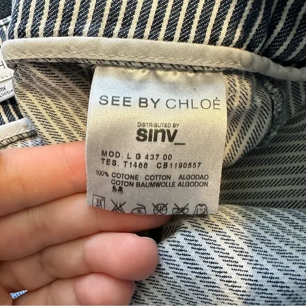 See by Chloe Striped Mini Skirt - Image 5
