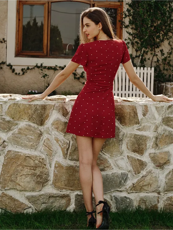 Rihoas Red Polka Dot Button - Image 5