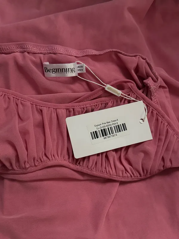 Beginning Boutique Pink Midi Dress - Image 5