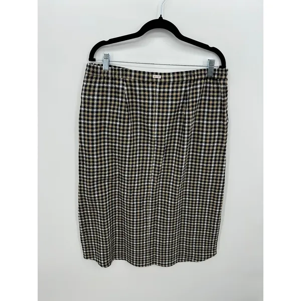 Brixton Country Plaid Midi Skirt Button Front Western Grunge 90s Y2K - Image 3