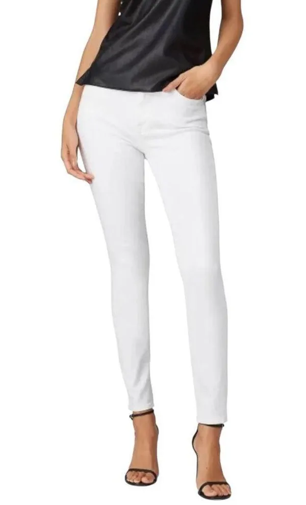 7 For All Mankind White The High Waist Ankle Skinny Jeans Women Size 26 | 72-10 - Image 8