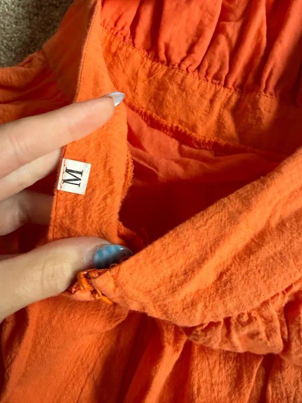 Dress Orange Size M - Image 4