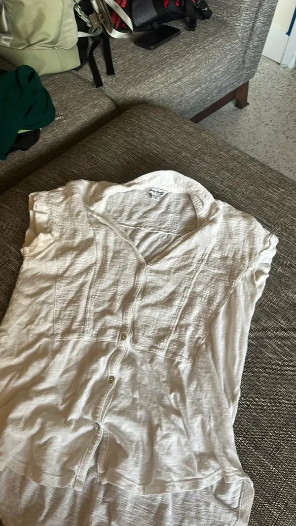 Lucky Brand White Shirt Linen - Image 3