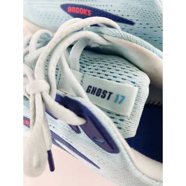 Brooks Ghost 17 Shoes Womens 11.5 Clearwater Navy Peony Running Athletic Sneaker - Image 8