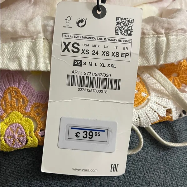 Zara Floral Crochet Mini Skirt Xs - Image 8