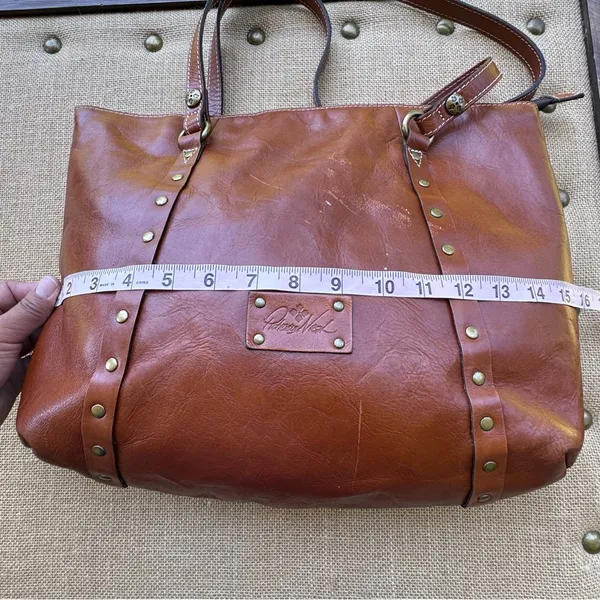 Patricia Nash Brown Leather Tote Bag - Image 7