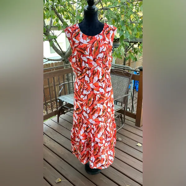 Nine West Womens maxi dress LIKE NEW🧡💙🤍 - Image 12