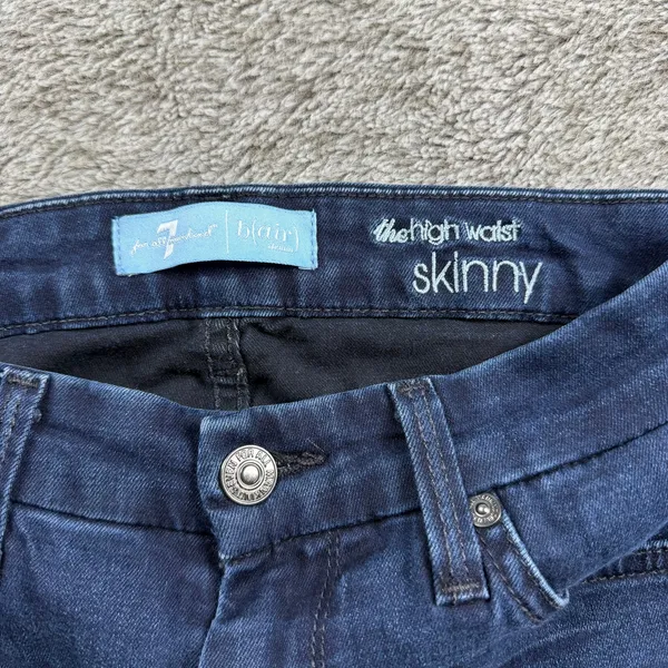 7 For All Mankind The High Waist Skinny Women's 26 - Image 4
