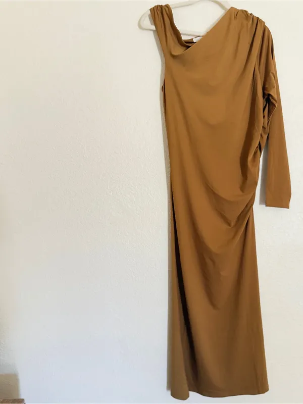 H&M Draped One-Shoulder Dress - Image 6