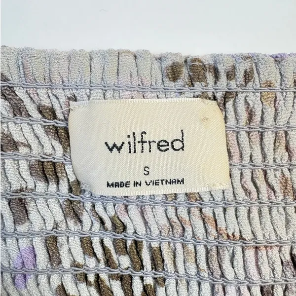 Aritzia Wilfred Lavender Floral Crop Tank Top Pastel Fairy Delicate Small - Image 5