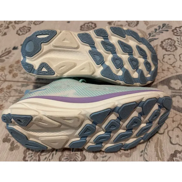 HOKA Clifton 9 Women's Running Shoes Size 8.5 B Sunlit Ocean Lilac Mist Mint - Image 9