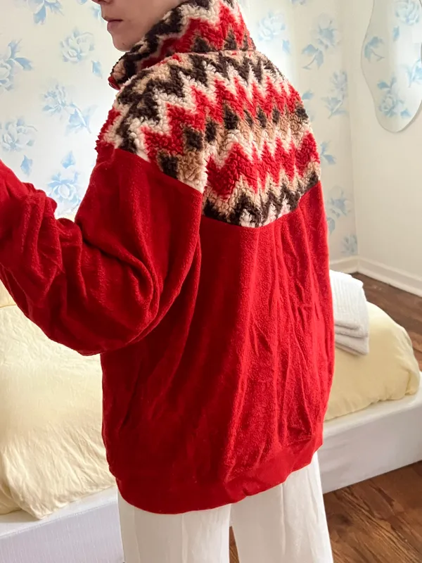 Aerie Red Half Zip Sweater - Image 5