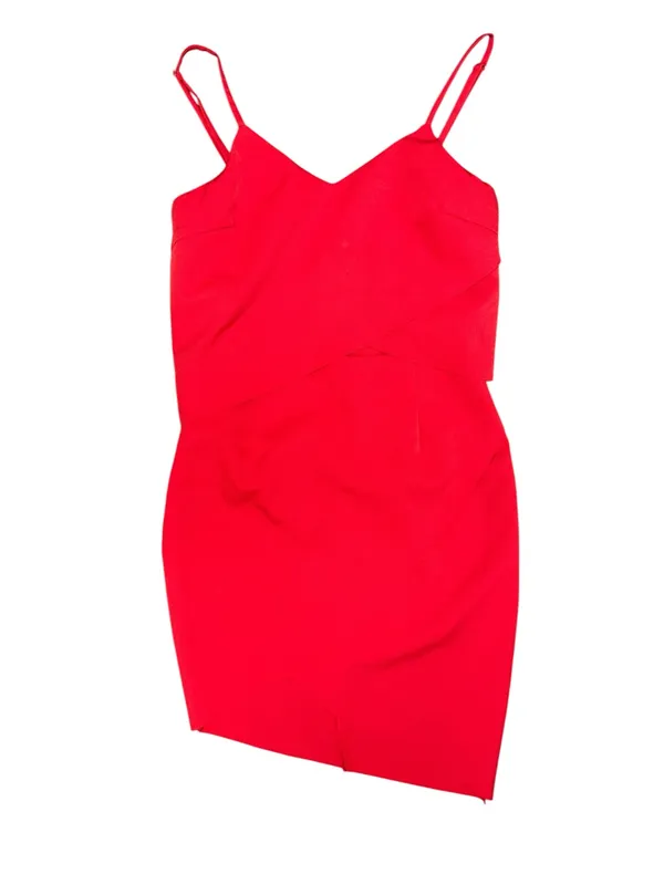 Elliatt x Revolve The Shot Tulip Sleeveless Mini Dress Cutout Red Small - Image 4