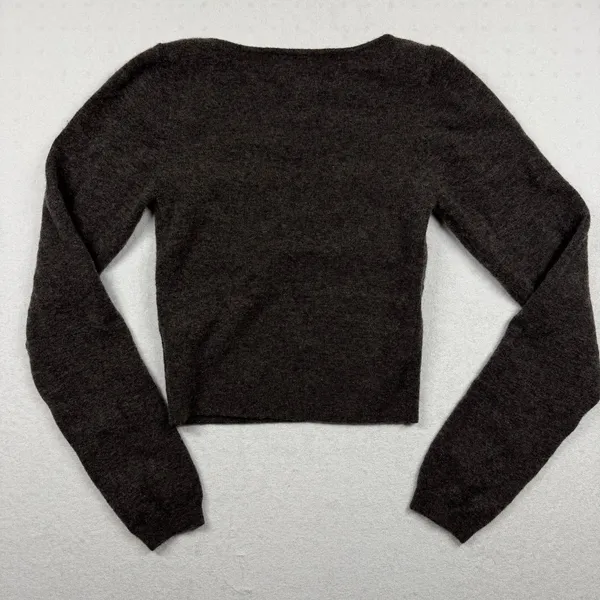 Aritzia Wilfred Greer Bustier Sweater Women’s Medium Brown Wool Cashmere - Image 8