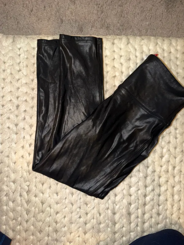 Spanx Leather Faux Leggings Black - Image 2