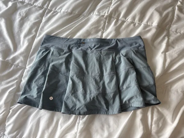 Lululemon Pace Rival Mid-Rise Skirt Light Blue Size 14 - Image 2