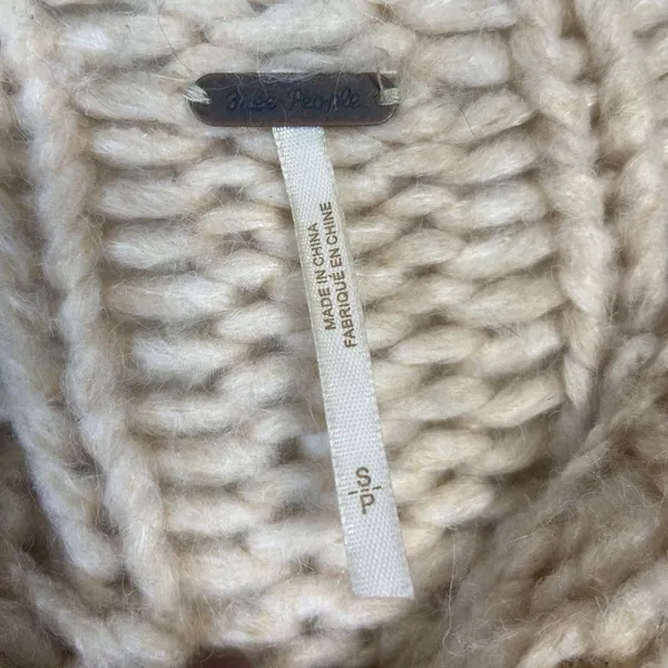 Free People Be There Knit Oversized Comfy‎ Sweater Size Small Cozy Indie sleeze - Image 7