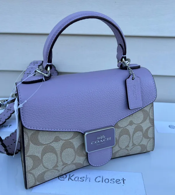 Coach Top handle Satchel with crossbody strap In Signature Canvas - Image 2
