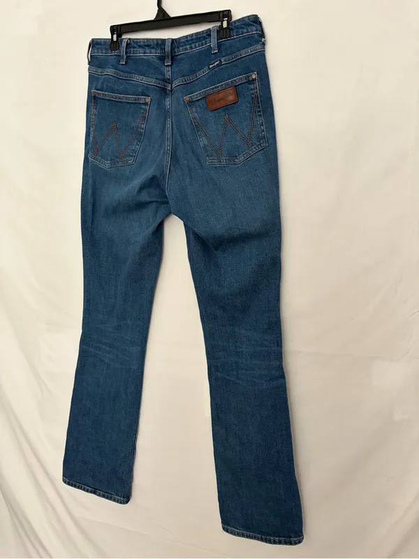 Wrangler Retro Womens Medium Wash High Rise Bootcut Stretch Jeans Sz 31x36(A894) - Image 10