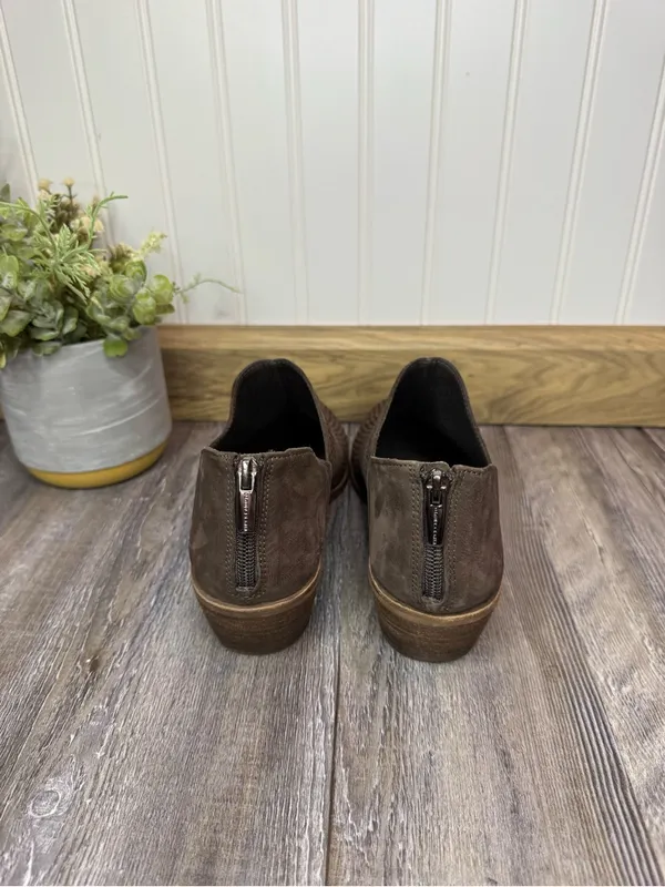 Vince Camuto Womens Paleta Brown Leather Upper Pointed Toe Ankle Booties 10 - Image 3