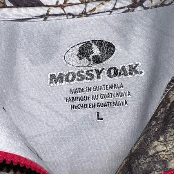 Mossy Oak Women's Winter Breakup Quarter Zip Jacket Size Large - Image 5