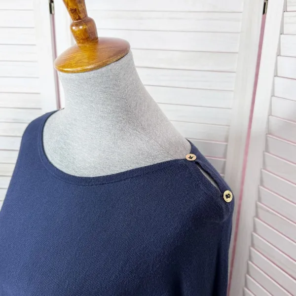 Lilly Pulitzer Jupiter Knit Sweater Shift Dress Navy Blue‎ XS Long Sleeve - Image 6