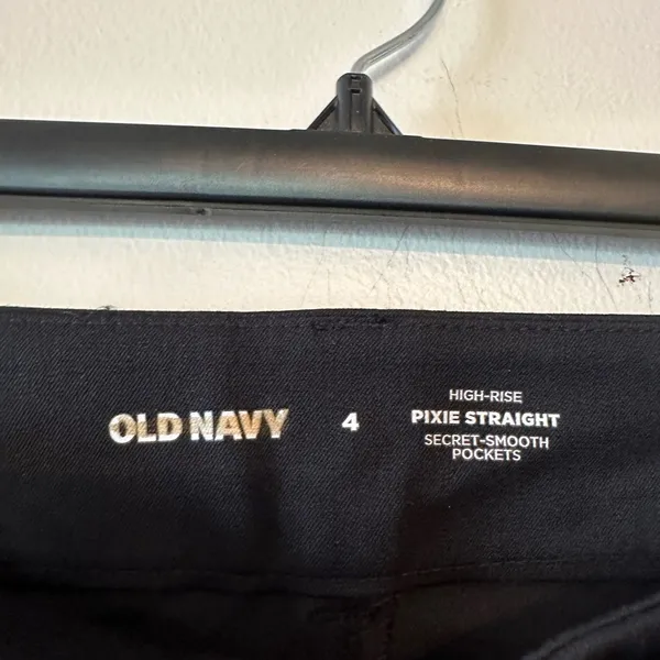 High-Waisted Pixie Straight Ankle Old Navy Pants - Image 3