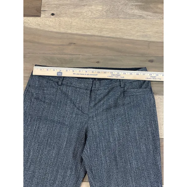 Express Womens Columnist Twill Trouser Pants Size 12R Gray - Image 4