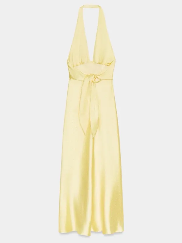 Nwt Zara Polka Dot Satin Effect Midi Dress Size S - Image 6