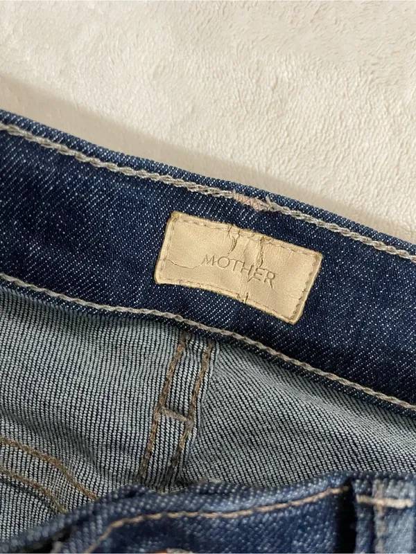 MOTHER Straight Leg The Rascal Skimp Jeans in Dark Blue Wash Size 26 - Image 8