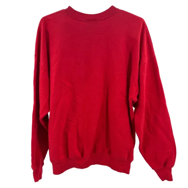 Cheek-O XL red vintage embroidered Christmas sweatshirt sweatshirt candy cane - Image 2