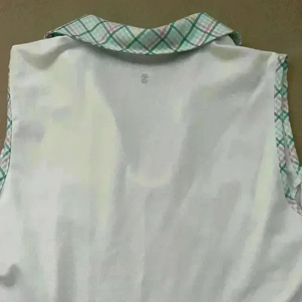 IZOD Women’s Golf Pleated back Tank Top: S - Image 6