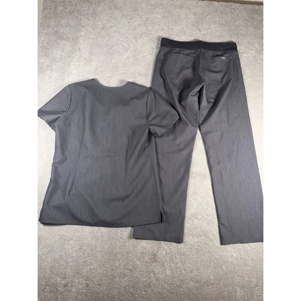 figs livingston scrub pants set graphite gray small pet casma top small - Image 15